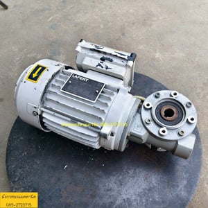 มอเตอร์เกียร์ Lafert  made in Italy  ขนาด 0.18kW  0.25HP  ใช้ไฟบ้าน 230V  อัตราทด 1ต่อ20 ความเร็วรอบ 65 รอบต่อนาที  สภาพสวย ใช้งานได้ปกติ ราคา 2,500 บาทไม่รวมส่ง