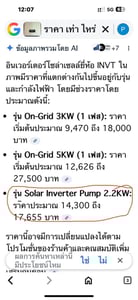 อินเวอร์เตอร์โซล่าเซลล์ ยี่ห้อ INVT รุ่น BPD2K2TNAC  2.2kW  สภาพใหม่เก่าเก็บ ใช้งานได้ปกติ ราคา 10,000 บาทไม่รวมส่ง