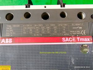เบรกเกอร์  ABB ขนาด 630A สภาพดี ใช้งานได้ปกติ ตัวละ 4,000 บาทไม่รวมส่ง มี 2 ตัว