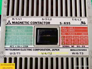 แมกเนติก มิตซูบิชิ รุ่น S-K95  ขนาด 135A  คอล์ย 220V  สภาพสวย ใช้ได้ปกติ ราคา 1,000 บาทไม่รวมส่ง มี 1 ตัว