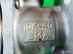 บอลวาล์วสแตนเลส KITZ รุ่น 10K-40 S14A ขนาด 1.5 นิ้ว สแตนเลสเกรด 14A เทียบเท่าเกรด 316 ทนการกัดกร่อนได้ดีกว่าเกรด 304 สภาพใหม่ป้ายห้อย ไม่มีด้าม ราคา 1,500 บาทไม่รวมส่ง บอลวาล์วสแตนเลส KITZ รุ่น 10K-40 S14A ขนาด 1.5 นิ้ว สแตนเลสเกรด 14A เทียบเท่าเกรด 316 ทนการกัดกร่อนได้ดีกว่าเกรด 304 สภาพใหม่ป้ายห้อย ไม่มีด้าม ราคา 1,500 บาทไม่รวมส่ง