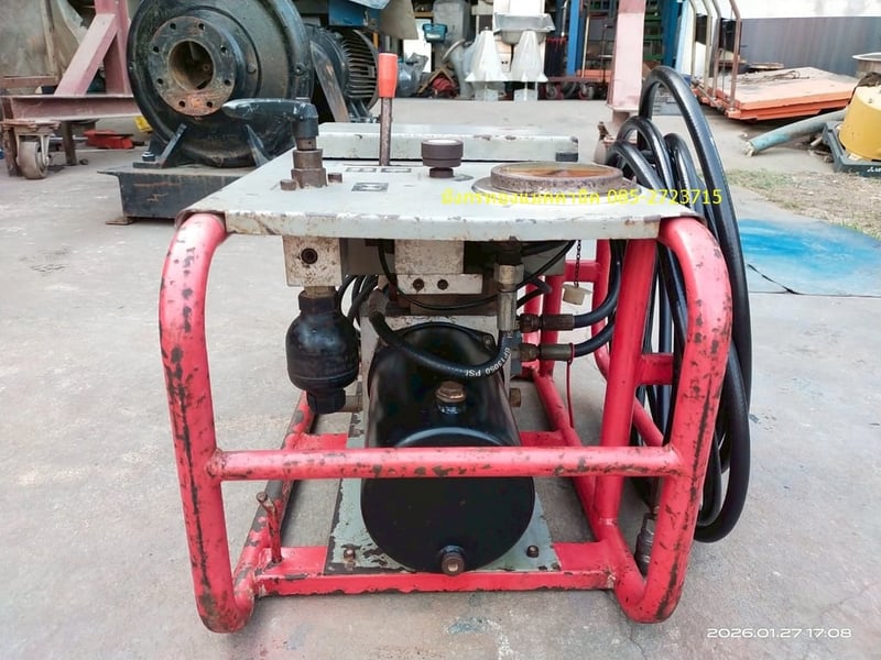 ชุดปั๊มไฮดรอลิก (ไม่รวมกระบอก) ใช้ไฟบ้าน 220V  เดิมใช้เป็นเครื่องเชื่อมท่อพีอีแบบไฮดรอลิก ตัวปั๊มใช้งานได้ปกติ จุดขั้วต่ออื่นไม่ได้ลอง ราคา 5,500 บาทไม่รวมส่ง