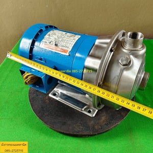 ปั๊มน้ำ ยี่ห้อ Emerson ขนาดมอเตอร์ 3.4 แรง ไฟ 380V หัวปั๊มสแตนเลส ท่อเข้า 1.5 นิ้ว ท่อน้ำออก 1 นิ้ว สภาพสวย มอเตอร์ใช้งานได้ดีปกติ ราคา 3,500 บาทไม่รวมส่ง