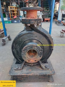 ปั๊มน้ำ Grundfos รุ่น 125x100-400 มอเตอร์ Brook ขนาด 40 แรง ใช้ไฟสามเฟส 380V ความเร็วรอบ 1470 รอบต่อนาที ใบพัดทองเหลือง 16 นิ้ว วัดจริง 17 นิ้ว ท่อน้ำเข้า 5 นิ้ว ออก 4 นิ้ว ส่งสูง 56 เมตร ได้ปริมาณน้ำ 3,500 ลิตรต่อนาที  ใบพัดสวย มอเตอร์หมุนนิ่ม สภาพสวย ราคา 40,000 บาทไม่รวมส่ง