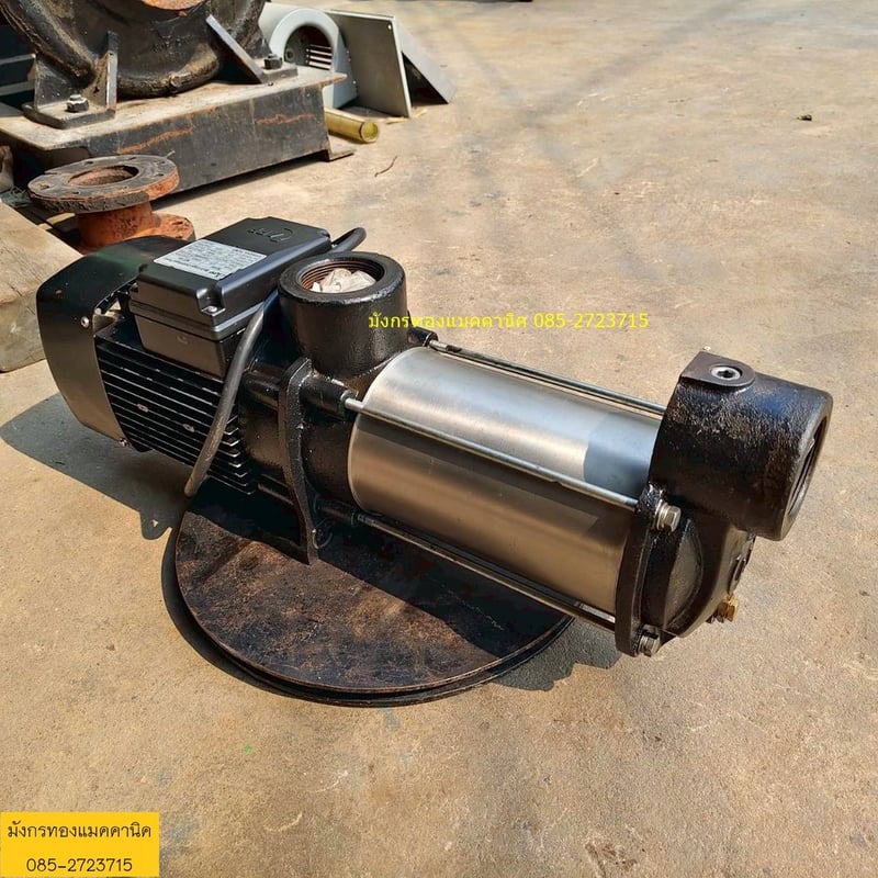 ปั๊มน้ำแรงดันสูง 5 ใบพัด ยี่ห้อ APP ขนาด 3 แรง ใช้ไฟบ้าน 220V  ท่อน้ำเข้าออก 2 นิ้ว ส่งสูง 52 เมตร ได้ปริมาณน้ำสูงสุด  420 ลิตรต่อนาที  สภาพดี ใช้งานได้ปกติ ราคา 6,500 บาทไม่รวมส่ง