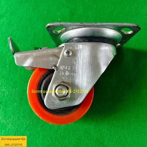 ลูกล้อโพลียูรีเทน ขนาด 4 นิ้ว ล้อหมุนมีเบรก 2 ล้อ โครงล้อหนาปานกลาง แข็งแรง รับน้ำหนักได้ดี ยางยังสภาพดี มีรอยการใช้งาน ชุดละ 600 บาทไม่รวมส่ง มี 1 ชุด