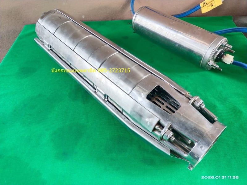 ปั๊มบาดาล ปั๊มซับเมอร์ส หัวปั๊ม Electra ขนาด 4 แรง ความเร็วรอบ 2850 รอบต่อนาที ใบพัด 3 ใบ ขนาด 3 นิ้ว ราคา 4,000 บาทไม่รวมส่ง มอเตอร์ซับเมอร์ส lowara ขนาด 1 แรง ใช้ไฟบ้าน 220V ความเร็วรอบ 2810 รอบต่อนาที  ราคา 3,000 บาทไม่รวมส่ง รับเป็นชุด 6,500 บาทไม่รวมส่ง