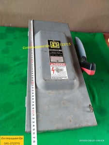 เซฟตี้สวิตซ์ SquareD ขนาด 100A 600V สภาพดี มีตำหนิภาพสุดท้าย ราคา 1,000 บาทไม่รวมส่ง