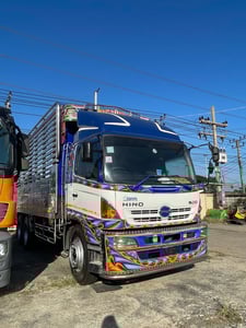 HINO FL 212แรงม้า รถบรรทุก 10ล้อ กระบะคอกสูง ปี2557