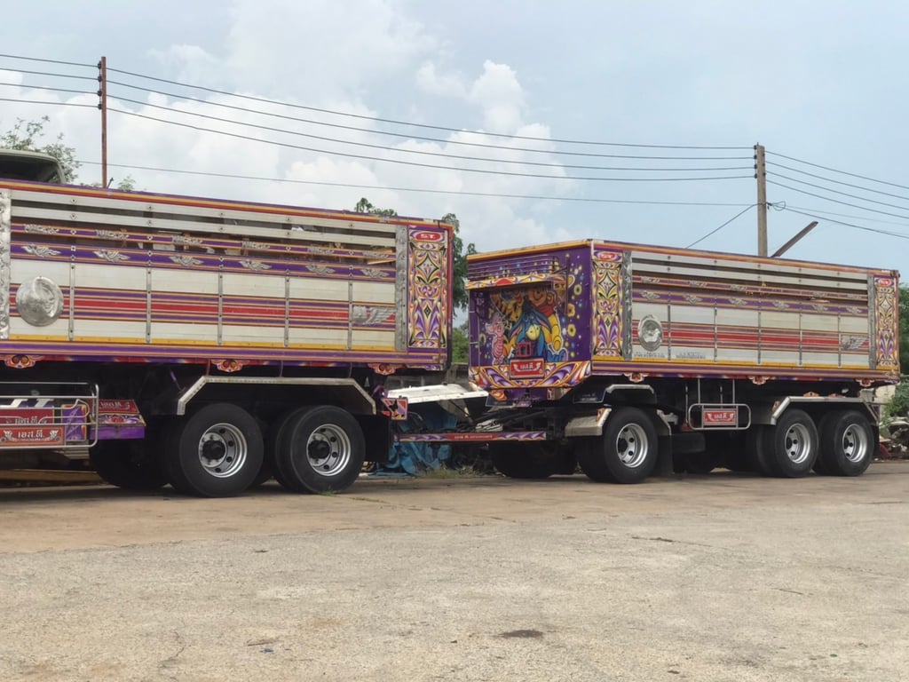 ISUZU FXZ 360แรงม้า รถบรรทุก หัวลาก 10ล้อ พ่วงแม่ลูก ปี59