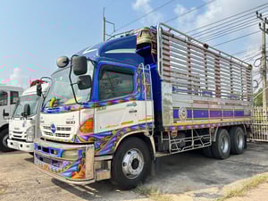 HINO FL 212แรงม้า รถบรรทุก 10ล้อ กระบะคอกสูง ปี2557