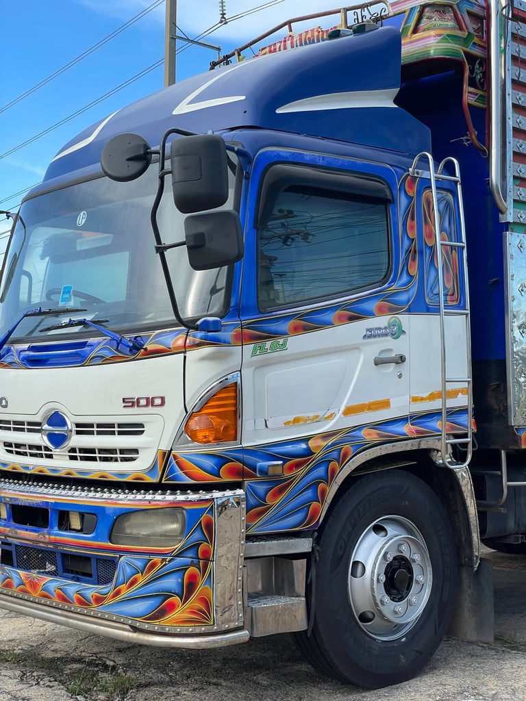 HINO FL8J 212แรงม้า รถบรรทุก 10ล้อ กระบะคอกสูง ปี57