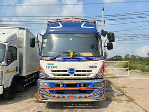 HINO FL 212แรงม้า รถบรรทุก 10ล้อ กระบะคอกสูง ปี2557