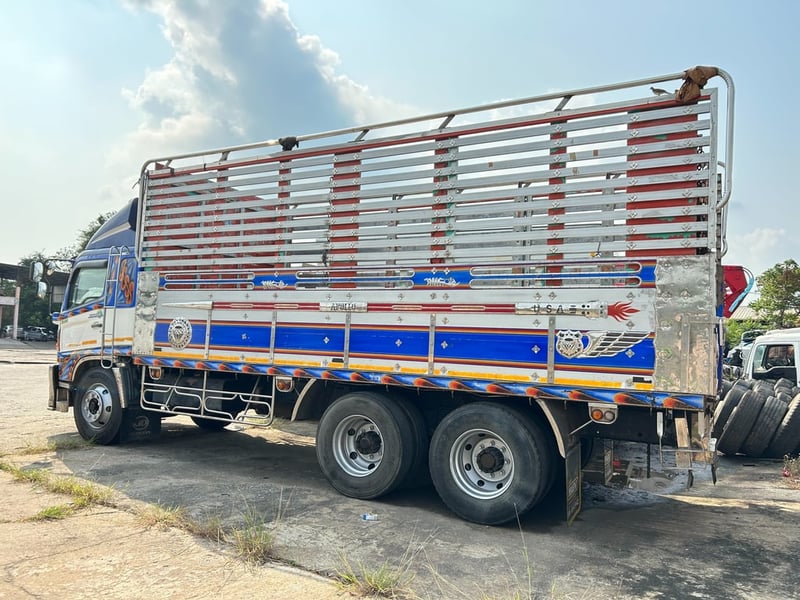 HINO FL 212แรงม้า รถบรรทุก 10ล้อ กระบะคอกสูง ปี2557