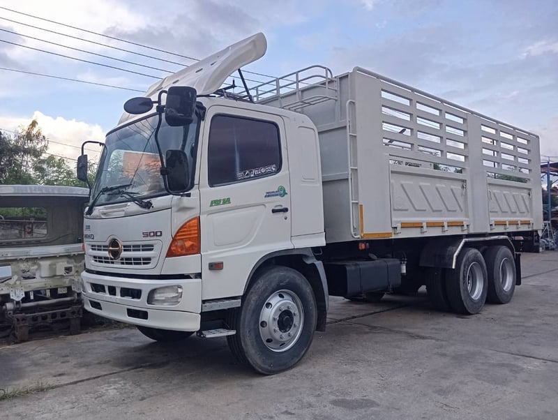 HINO FM 245แรงม้า รถบรรทุก 10ล้อ กระบะคอกสูง ปี54