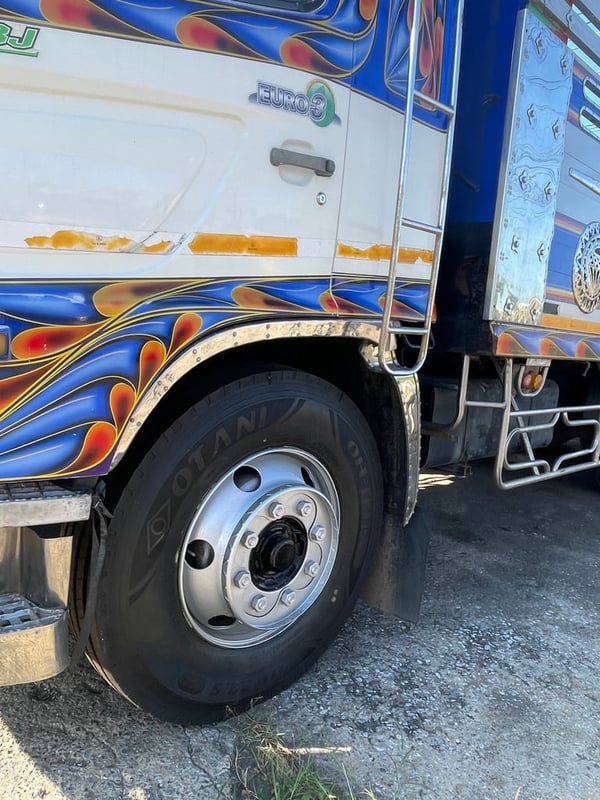 HINO FL 212แรงม้า รถบรรทุก 10ล้อ กระบะคอกสูง ปี2557