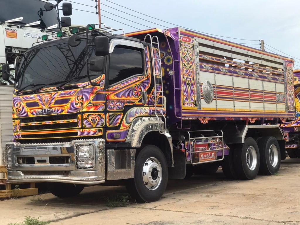 ISUZU FXZ 360แรงม้า รถบรรทุก หัวลาก 10ล้อ พ่วงแม่ลูก ปี59