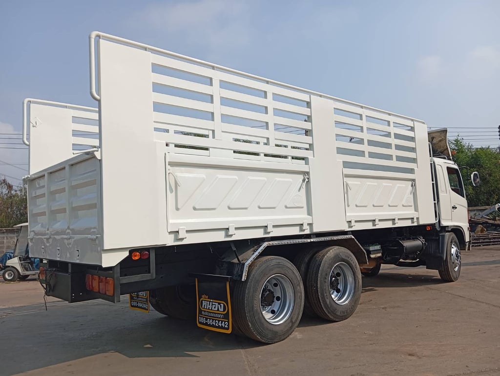 HINO FM 245แรงม้า รถบรรทุก 10ล้อ กระบะคอกสูง ปี54