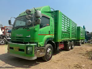ISUZU FVM 300แรงม้า รถบรรทุก 10ล้อ พ่วงแม่ลูก ปี2552