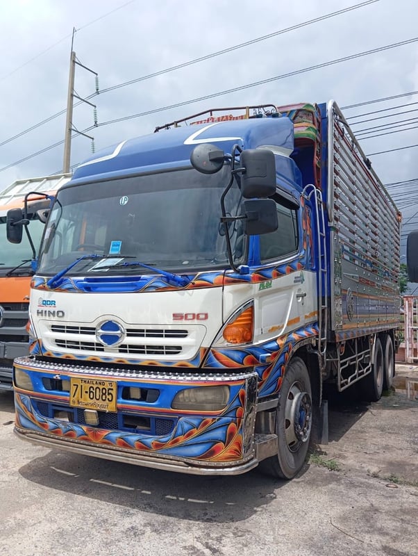 HINO FL8J 212แรงม้า รถบรรทุก 10ล้อ กระบะคอกสูง ปี57