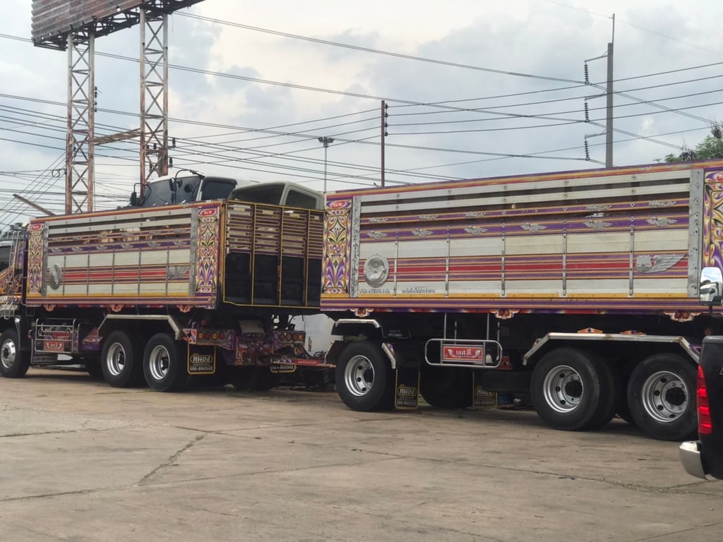 ISUZU FXZ 360แรงม้า รถบรรทุก หัวลาก 10ล้อ พ่วงแม่ลูก ปี59