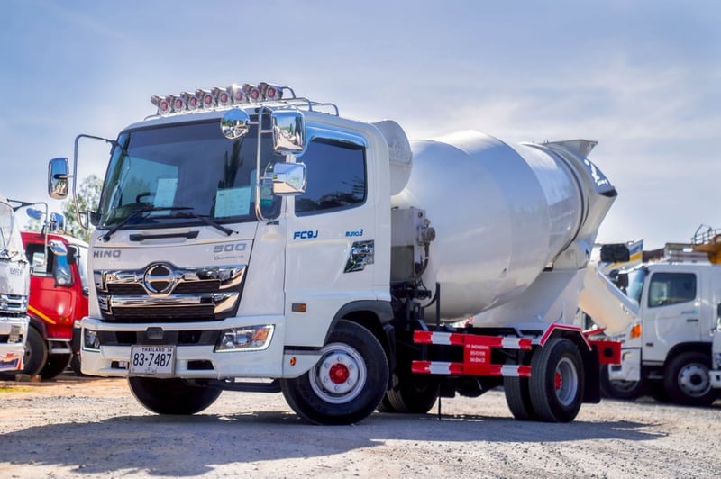 HINO FC 175แรงม้า รถบรรทุก 6ล้อ โม่ผสมปูน ปี2020 เลขไมล์ 50,000 กม.