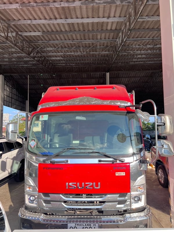 ISUZU FRR 210แรงม้า รถบรรทุก 6ล้อ กระบะคอกสูง ปี2022 เลขไมล์น้อยกว่า 50,000 กม.