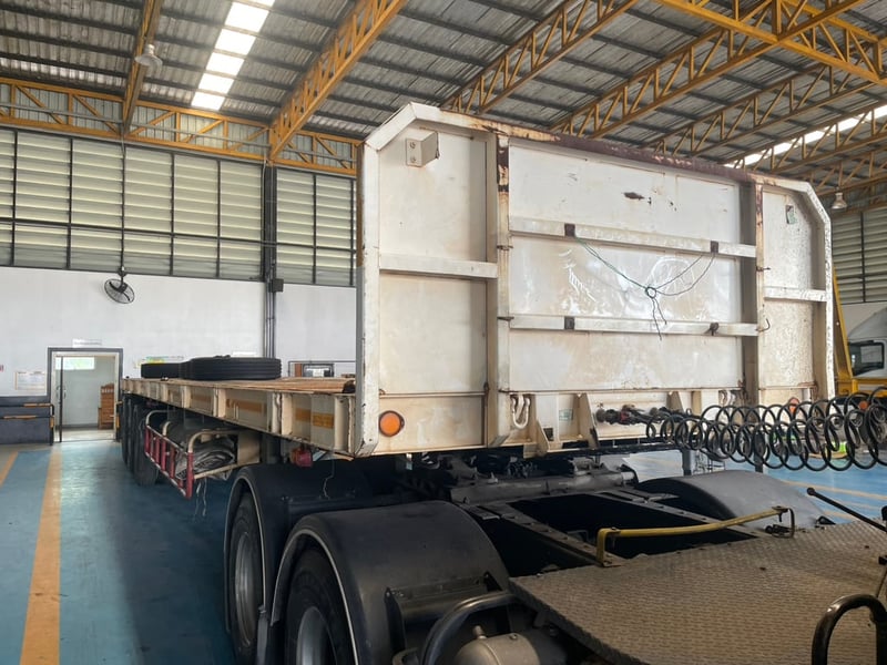 ขายรถกึ่งพ่วงพื้นเรียบสภาพดี หางพื้นเรียบพนัส