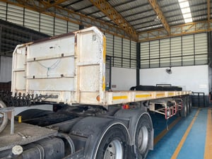 ขายรถกึ่งพ่วงพื้นเรียบสภาพดี หางพื้นเรียบพนัส