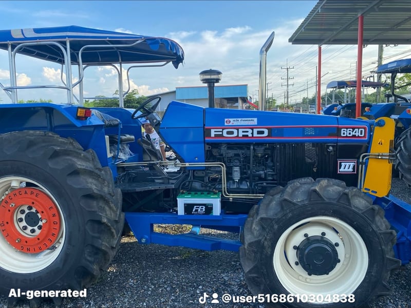 รถไถฟอร์ดรุ่น 6640 และรุ่น 5640 ตู้แอร์เกียร์กลางเช็ค 100 และทีเอสเก้าศูนย์