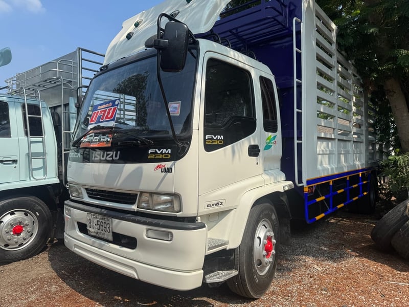 ISUZU FTR 200แรงม้า รถบรรทุก 6ล้อ กระบะคอกสูง ปี2008