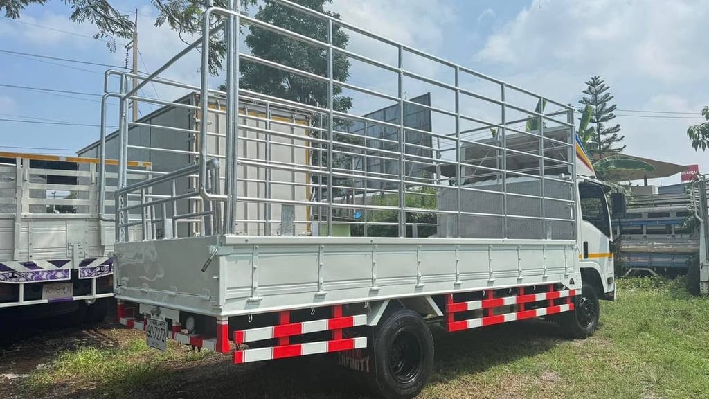 ISUZU NPR รถบรรทุก 6ล้อ กระบะคอกสูง ปี2009