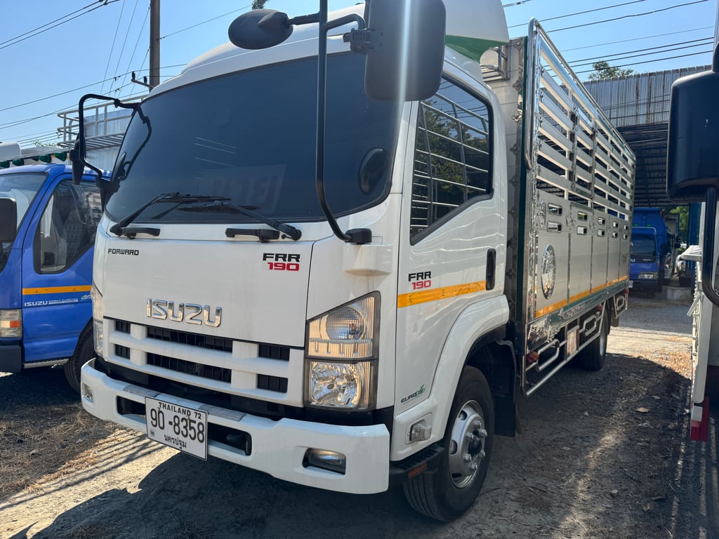 ขายค่ะ ISUZU FRR 190แรงม้า รถบรรทุก 6ล้อ กระบะคอกสูง ปี2018