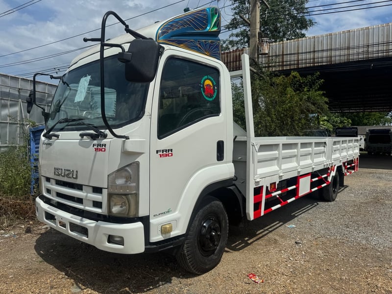ISUZU FRR รถบรรทุก 6ล้อ กระบะเหล็ก ปี2013