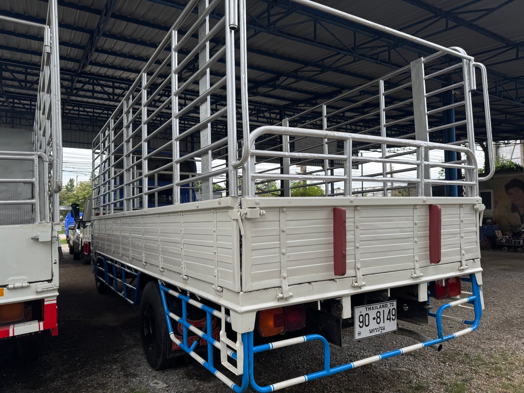ISUZU NQR 150แรงม้า รถบรรทุก 6ล้อ กระบะคอกสูง ปี2004