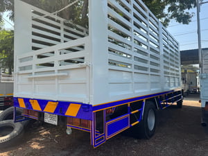 ISUZU FTR 200แรงม้า รถบรรทุก 6ล้อ กระบะคอกสูง ปี2008