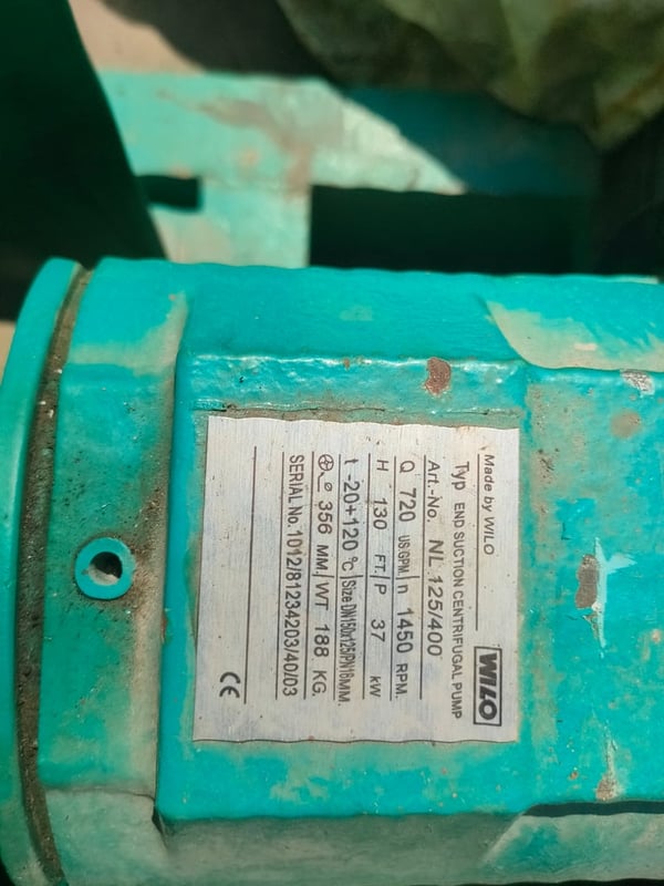 ขาย Chiller Pump มือสอง