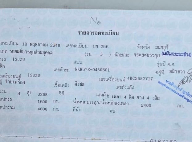 ISUZU4ล้อกลาง