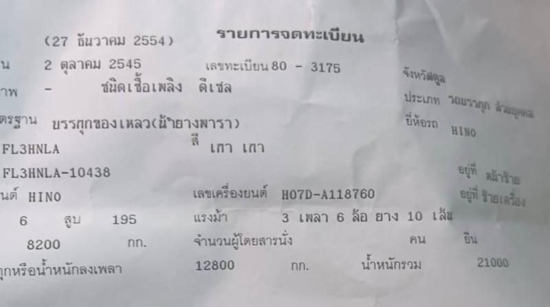 10ล้อบรรทุกน้ำเพลาเดียว