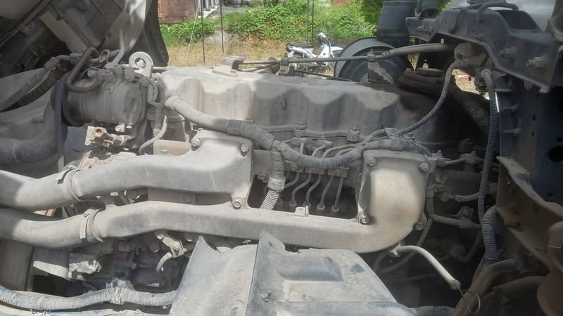 พ่วงแม่ลูกดั้มพ์HINO FM2P380แรงม้า