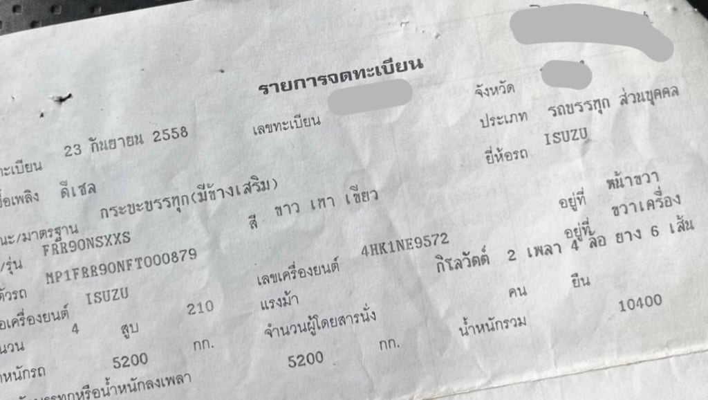 6ล้อรั้วISUZU FRR210แรงม้า