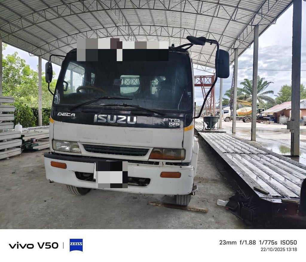 หกล้อพื้นเรียบ ISUZU FTR195แรงม้า