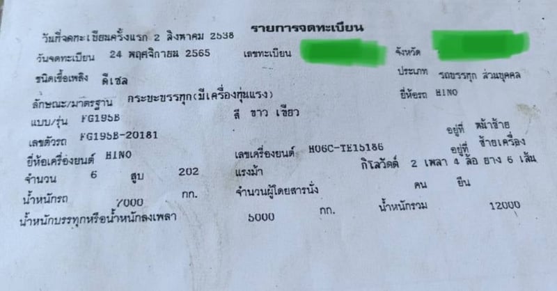 6ล้อฮีโน่FG200แรงม้า 6ล้อฮีโน่FG200แรงม้า