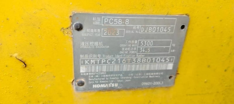 KOMATSU PC58-8 KOMATSU PC58-8