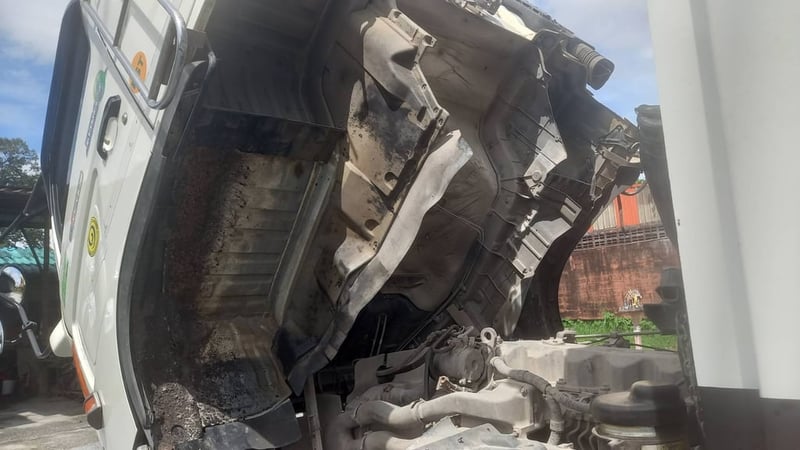 พ่วงแม่ลูกดั้มพ์HINO FM2P380แรงม้า