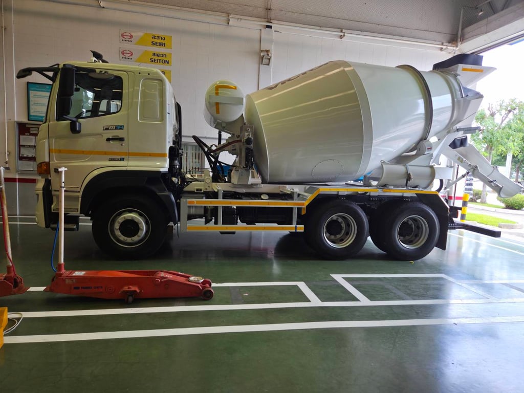 HINO FM 350แรงม้า รถบรรทุก 10ล้อ โม่ผสมปูน ไกรสร 091-7838676