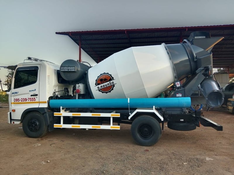 รถโม่ปูน 6 ล้อ ขนาด 4.5คิว  ไกรสร  086-3516797 พร้อมส่งมอบ   