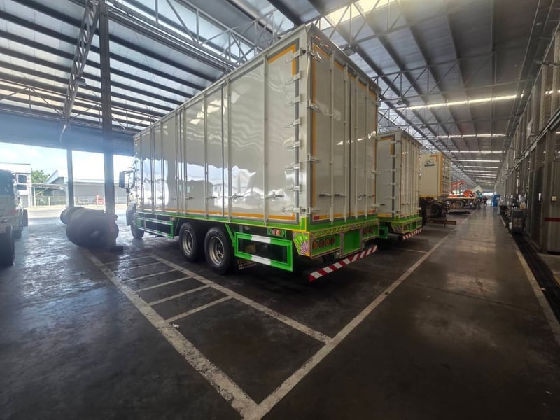 ฟรีดาวน์  0%  รถบรรทุกตู้แห้ง 10 บาน รับรถได้ทันที ไกรสร 086-3516797