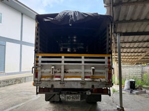 หกล้ออิชุซุ ISUZU FSR11 145แรง ปี 37กระบะยาว 5.5 เมตร กระบะเสริมข้างผ้าใบคุมภาพในสวยๆ