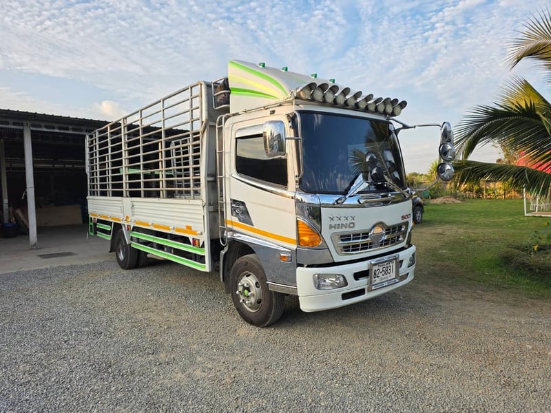 HINO FC 175แรงม้า รถบรรทุก 6ล้อ กระบะคอกสูง ปี2012 เลขไมล์ 352,000 กม.